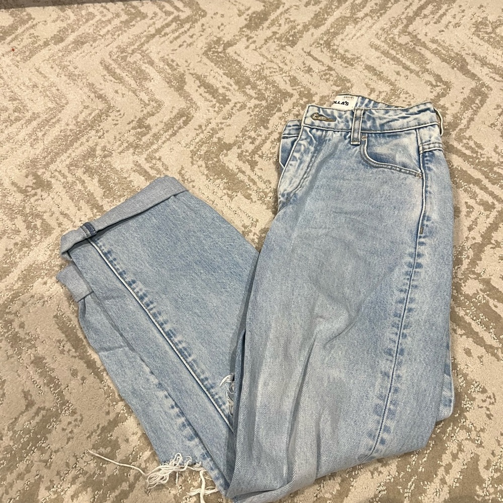 Rolla's Sky Blue Straight Leg Jeans - Picture 7 of 7